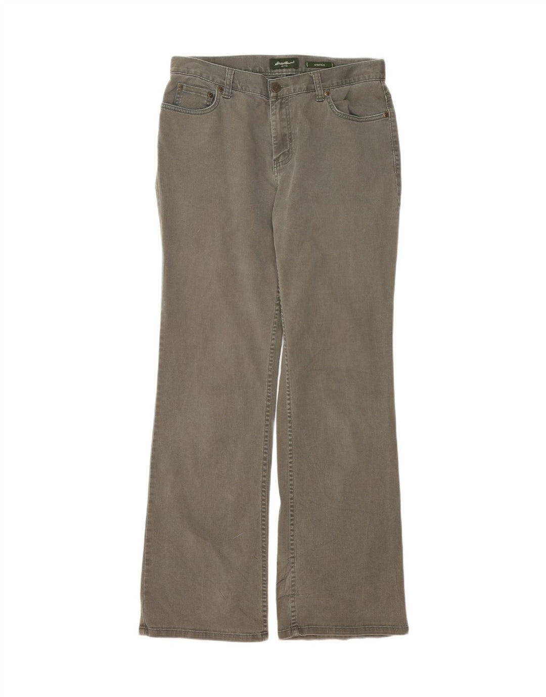 EDDIE BAUER Womens Stretch Casual Trousers US 8 Medium W36 L31 Grey Vintage Eddie Bauer and Second-Hand Eddie Bauer from Messina Hembry 