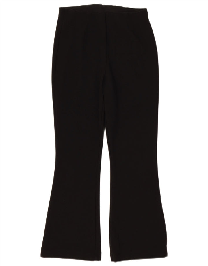 Spodnie damskie Zara Flare, duże, duże W32 L26, czarny poliester