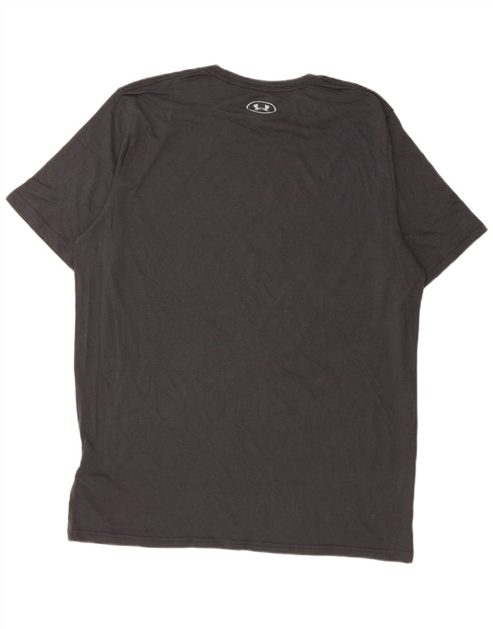 Męska koszulka z grafiką Under Armour XL, czarna, bawełniana