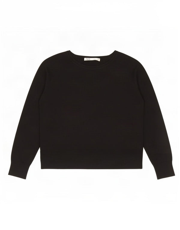 Damski sweter oversize z dekoltem w łódkę Zara UK 10 Small Black