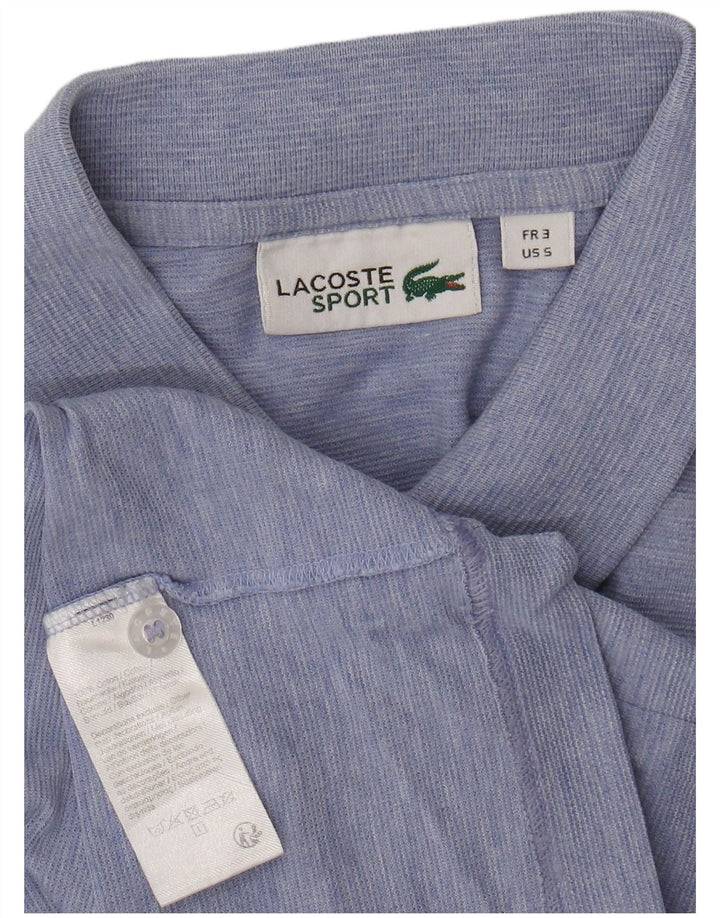 Męska koszulka polo LACOSTE, rozmiar 3, mała, niebieska, bawełniana