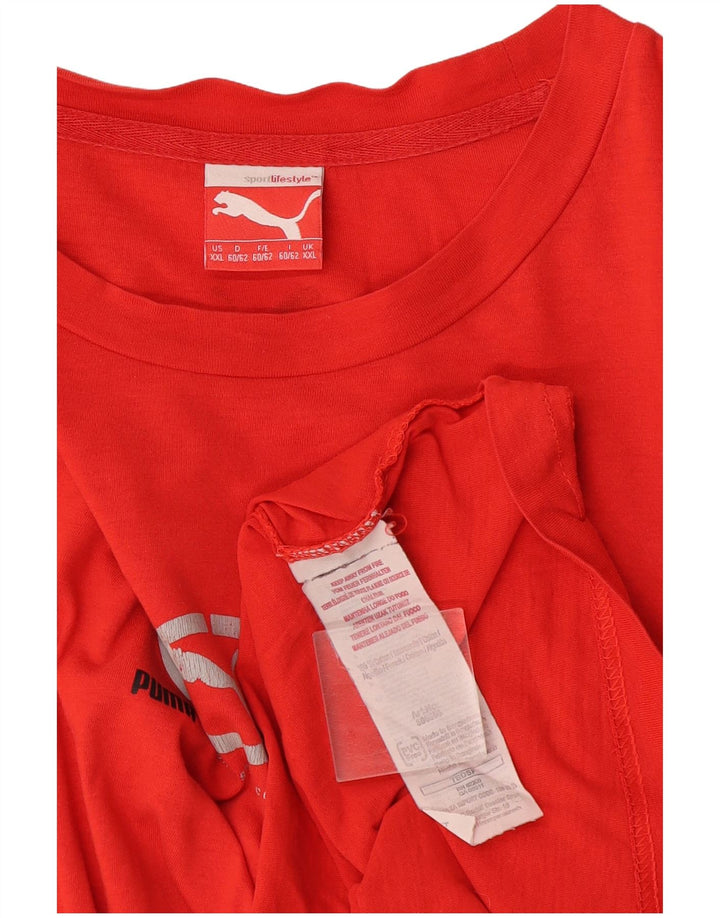 Męska koszulka z grafiką Puma Top 2XL Pomarańczowa