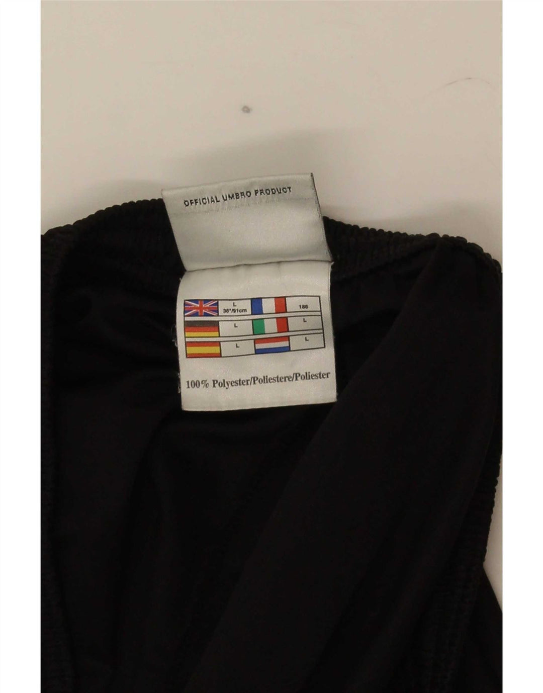 Męskie spodenki sportowe Umbro, duże, czarne, poliestrowe