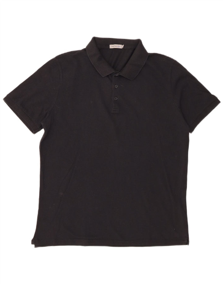 Męska koszulka polo Calvin Klein Jeans, duża, czarna