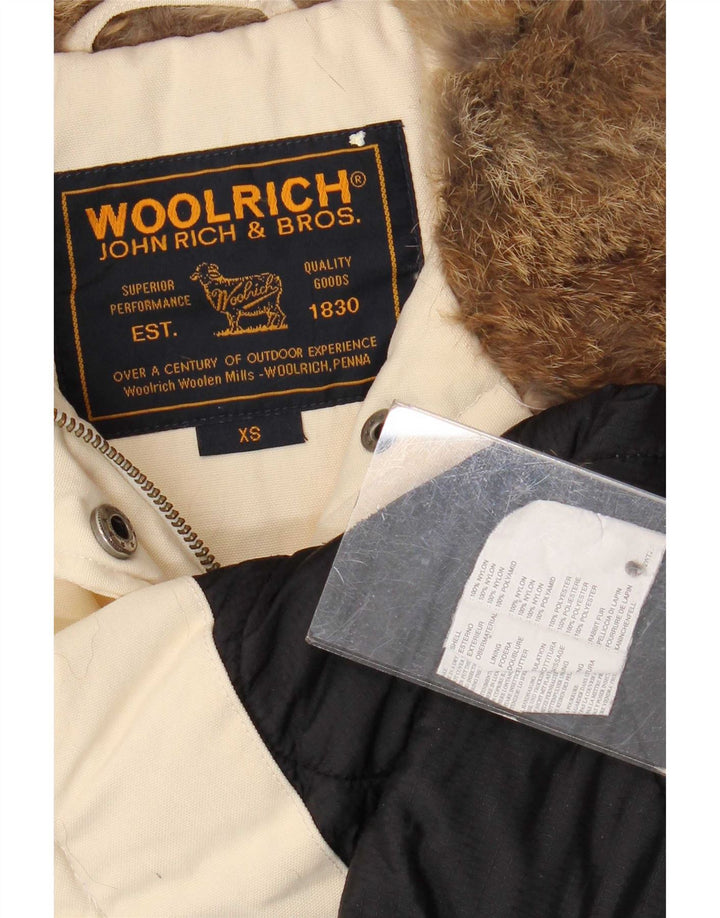 Damska kurtka wojskowa Woolrich UK 6 XS z beżowego nylonu