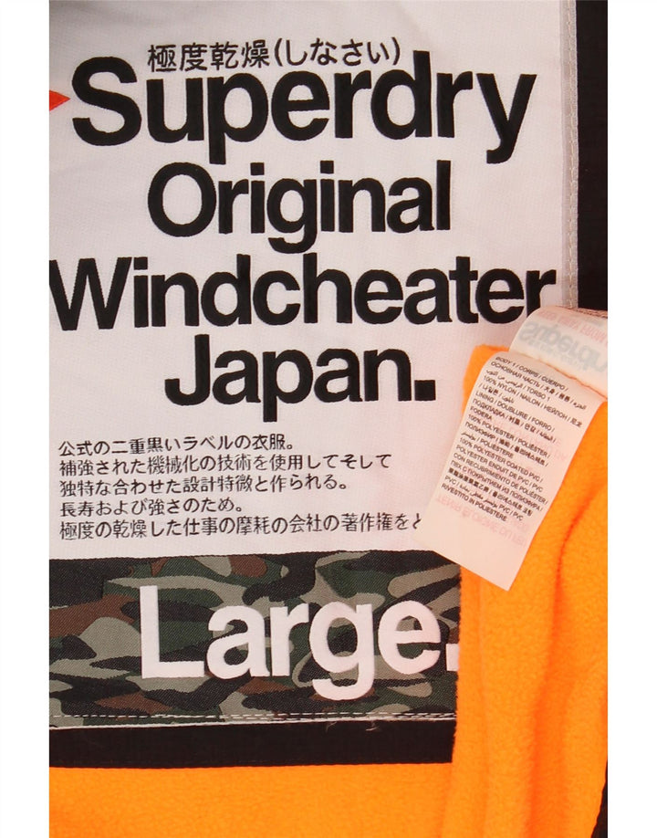 Damska kurtka wiatrówka Superdry The Windcheater UK 16, duża czarna
