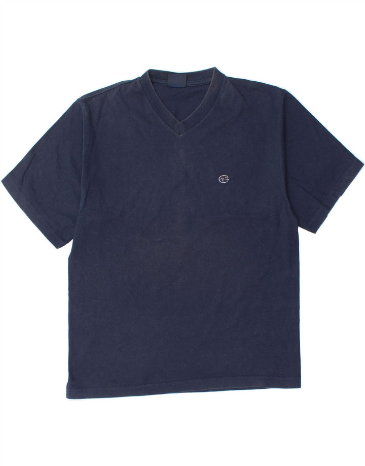 CHAMPION Mens T-Shirt Top Small Navy Blue Vintage Champion and Second-Hand Champion from Messina Hembry 