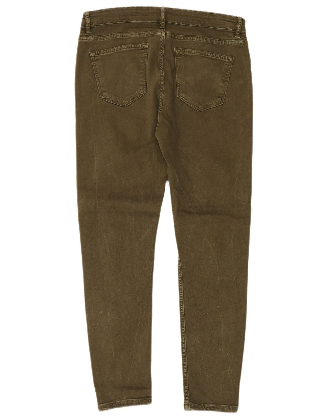 Damskie jeansy slim fit Zara EU 40 Medium W30 L27 Khaki, blok kolorów