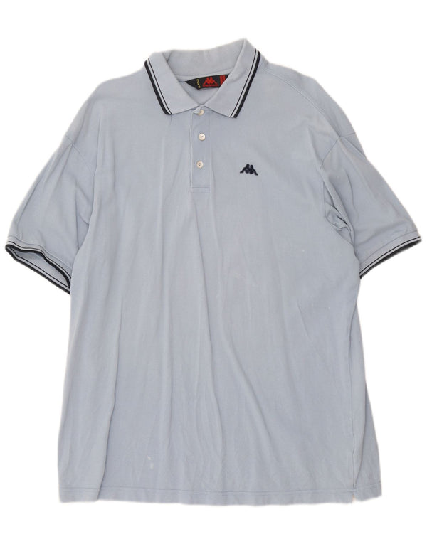 Męska koszulka polo Kappa 2XL, niebieska, bawełniana