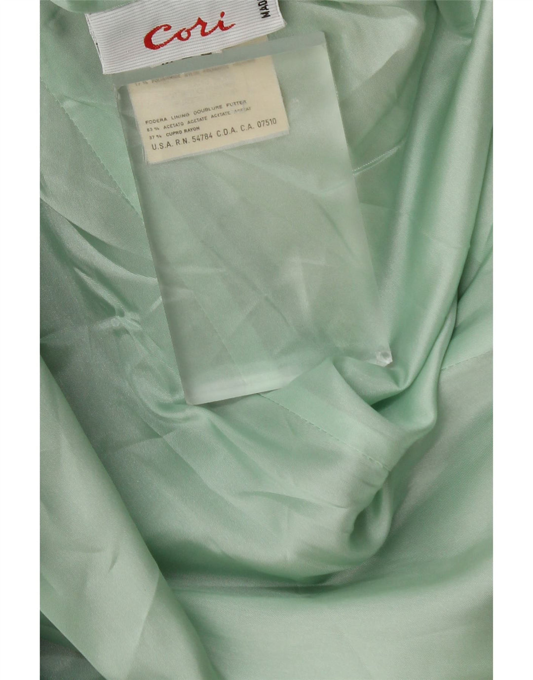 Vintage damska marynarka zapinana na 1 guzik UK 18 XL, zielona wełna