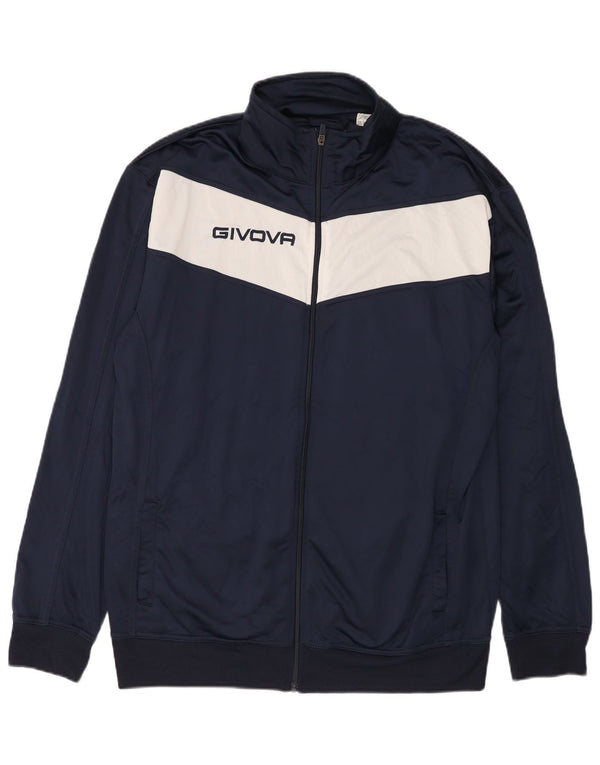 Męska kurtka dresowa Givova Graphic 4XL w kolorze granatowym