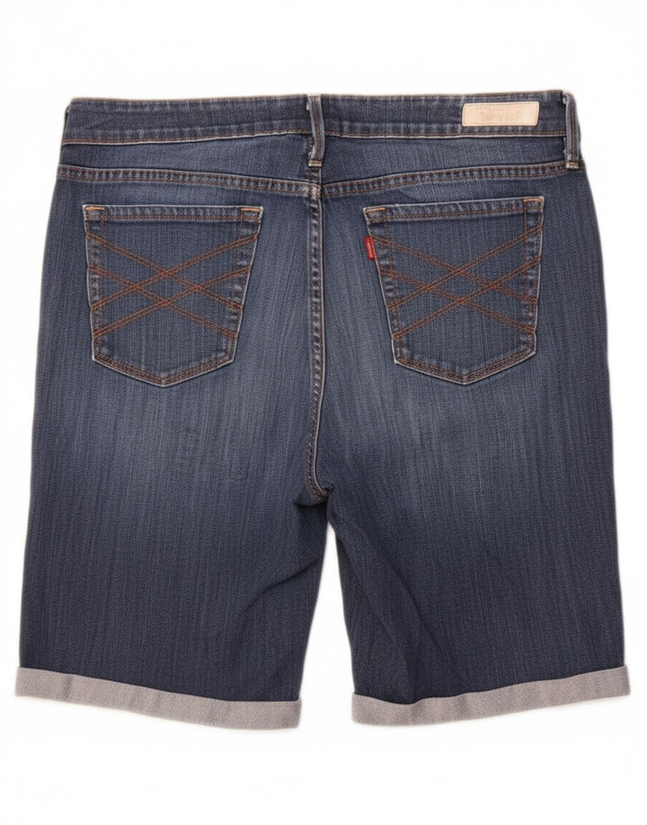 Damskie spodenki jeansowe Levi's 545 Bermudy US 10, duże, W34, niebieska bawełna
