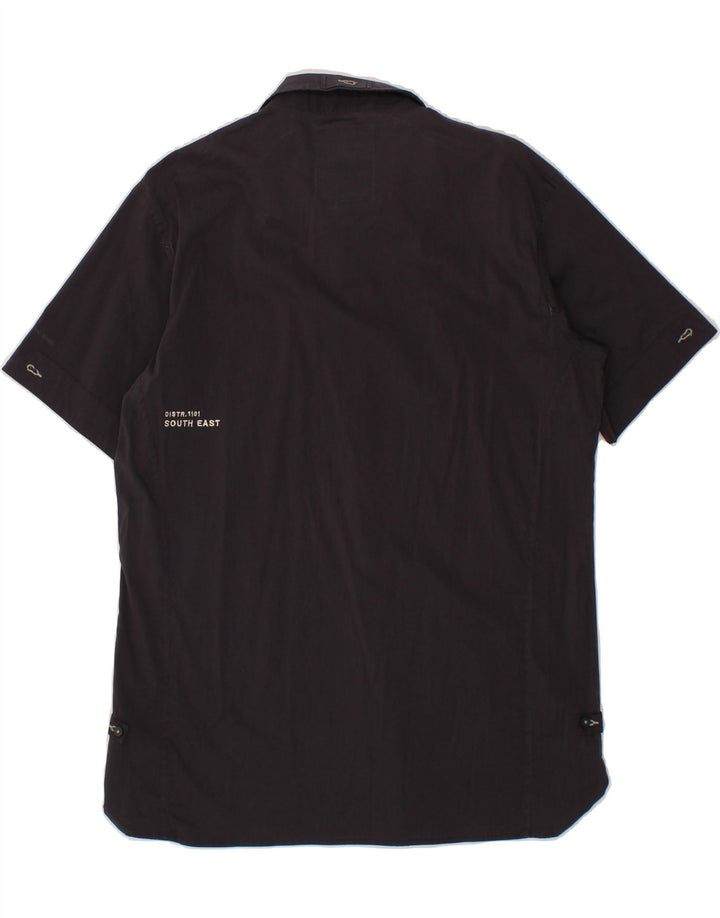 G-STAR Mens Short Sleeve Shirt XL Grey Cotton Vintage G-Star and Second-Hand G-Star from Messina Hembry 