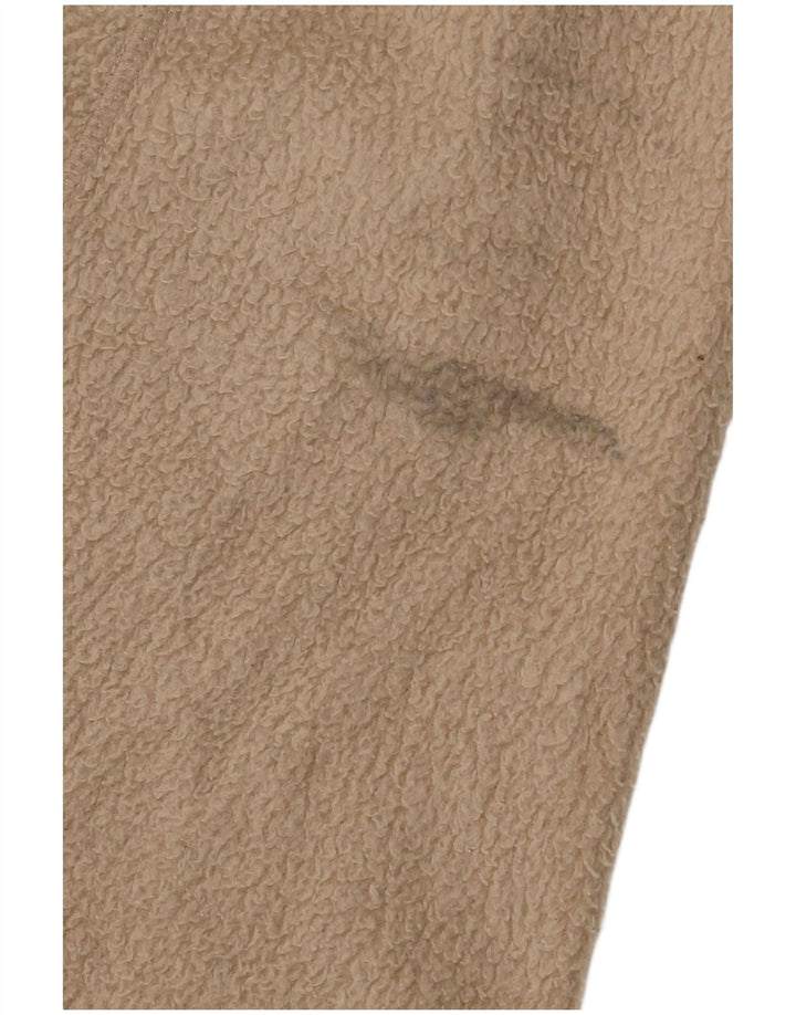 Męska kurtka polarowa FILA UK 36, mały beżowy poliester z blokami kolorów