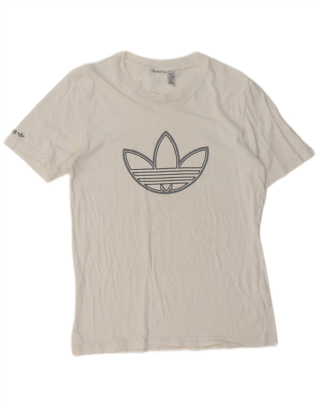 Męski T-shirt z grafiką ADIDAS, rozmiar XS, biały