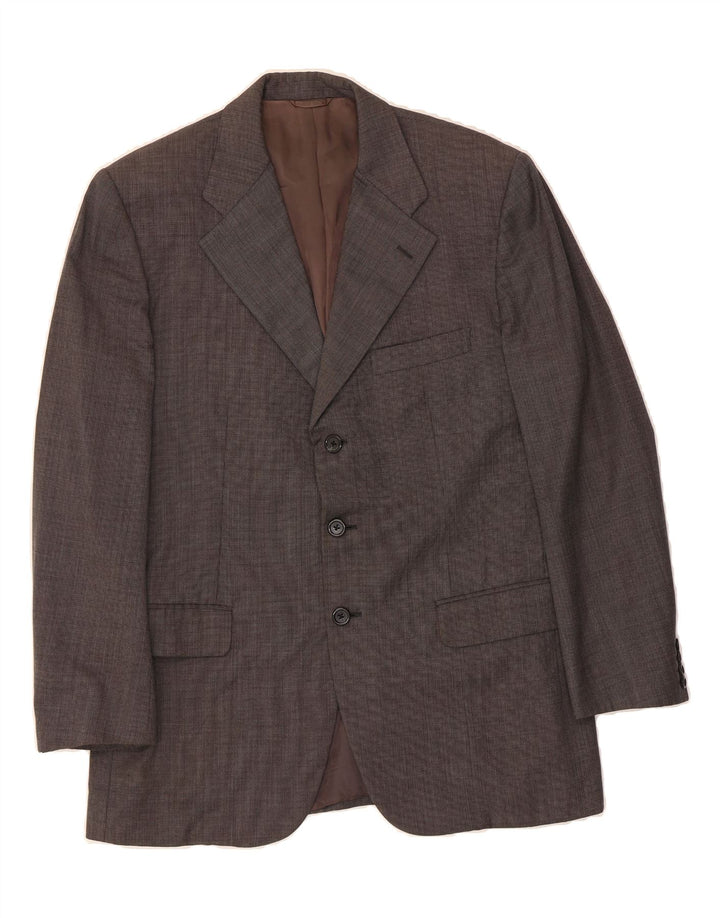 BURBERRYS Mens 3 Button Blazer Jacket IT 50 Large Grey Wool Vintage Burberrys and Second-Hand Burberrys from Messina Hembry 