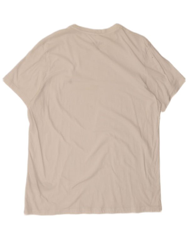 T-shirt męski Jack Wills o klasycznym kroju, XL, biała bawełna