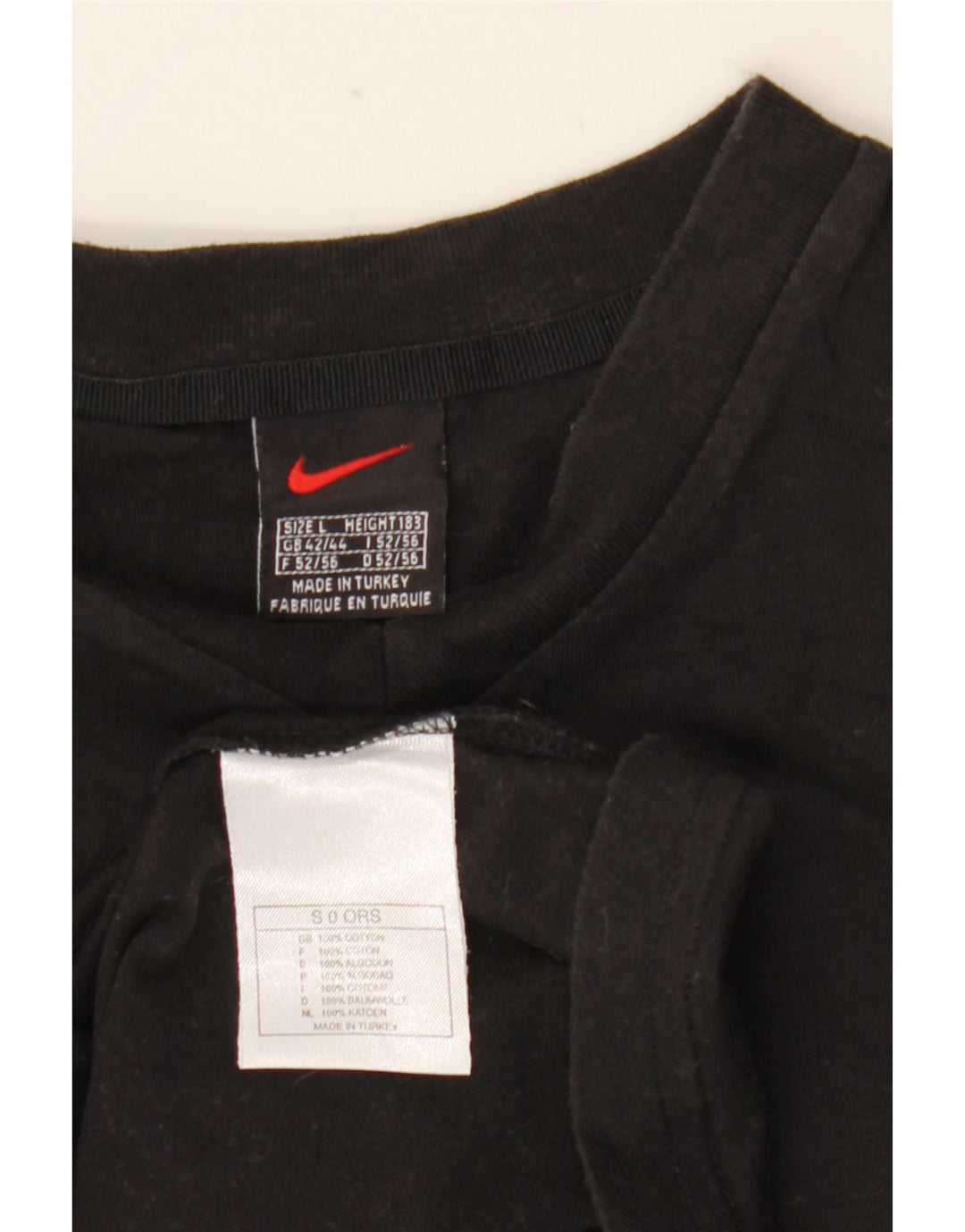 T-shirt męski Nike Top UK 42/44, duży, czarny, bawełniany