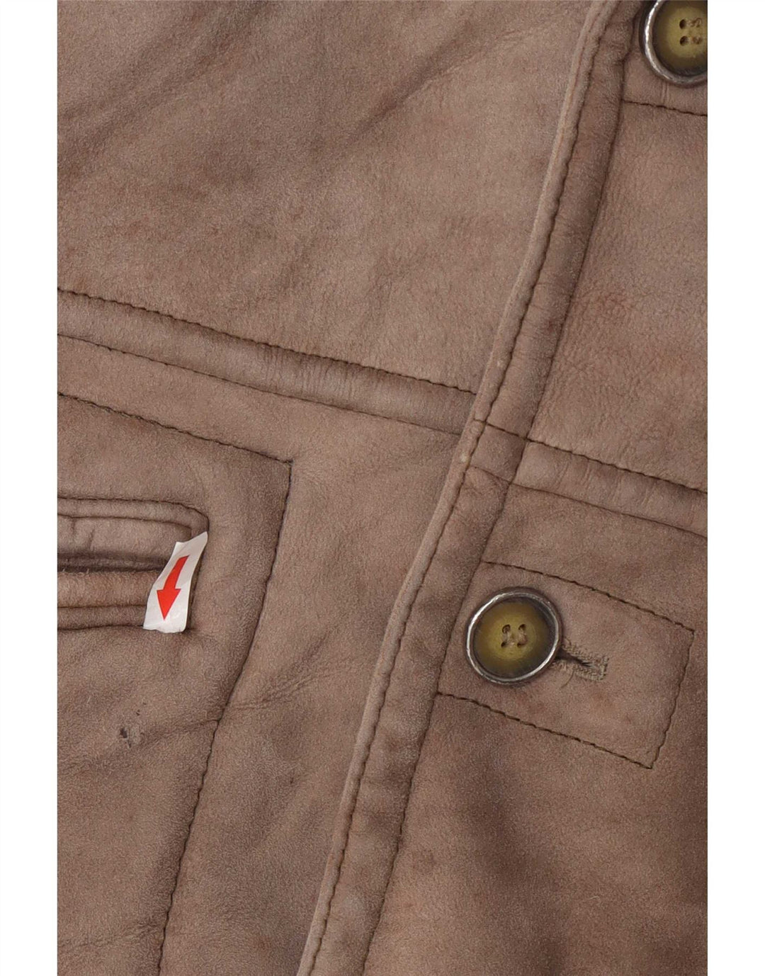 Męski płaszcz shearling Emme UK 36 Small Grey Colourblock