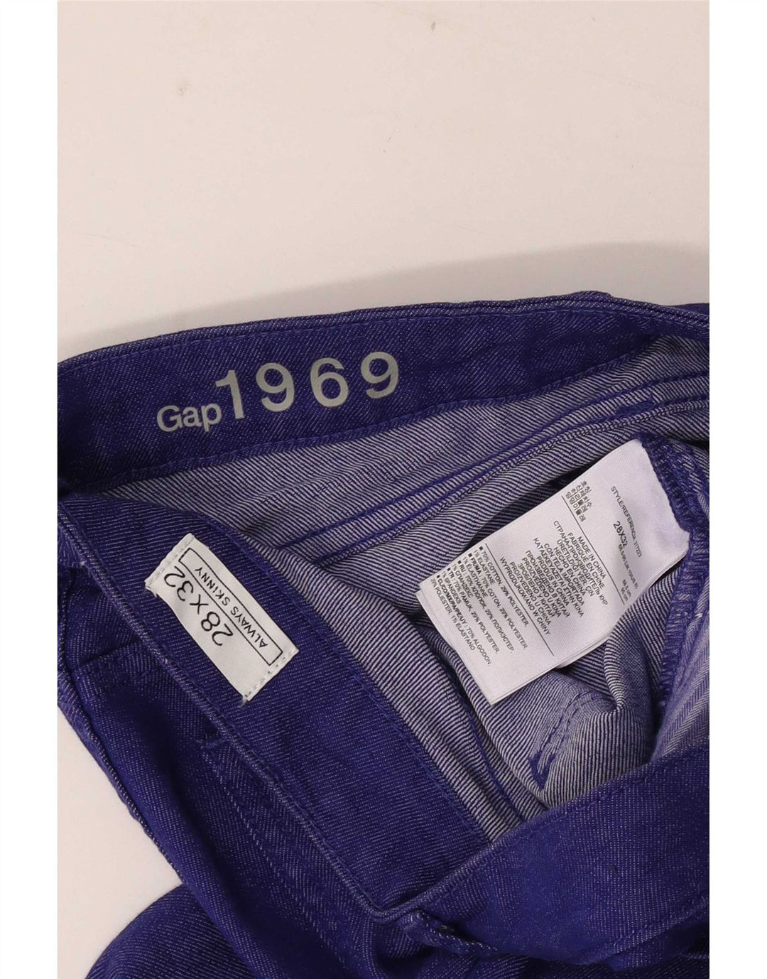 Damskie jeansy skinny Gap W28 L32 Niebieskie, bawełniane