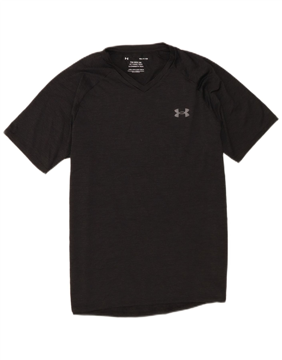 Męski t-shirt Under Armour, mały, czarny, nakrapiany