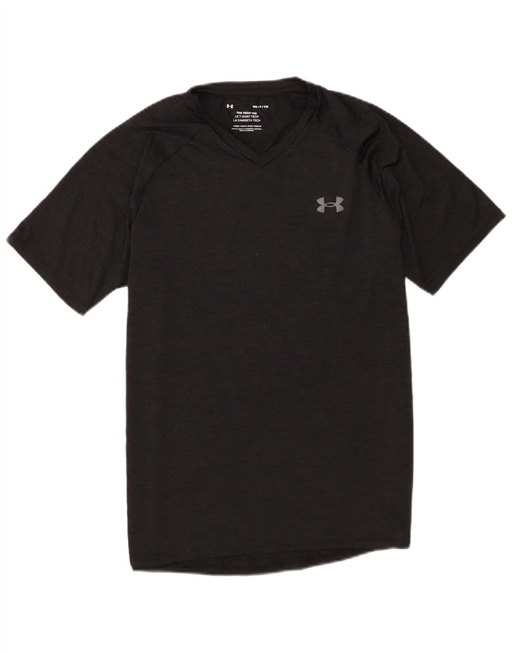 Męski t-shirt Under Armour, mały, czarny, nakrapiany