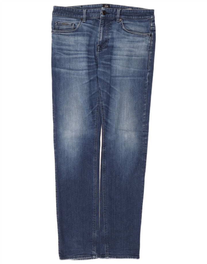 Hugo Boss Męskie Delaware Slim Jeans W34 L32 Niebieska bawełna