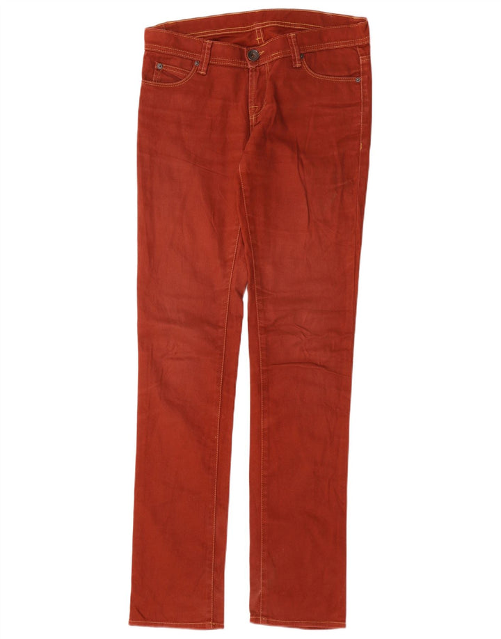 Spodnie damskie Benetton Slim Casual W26 L32 Czerwone