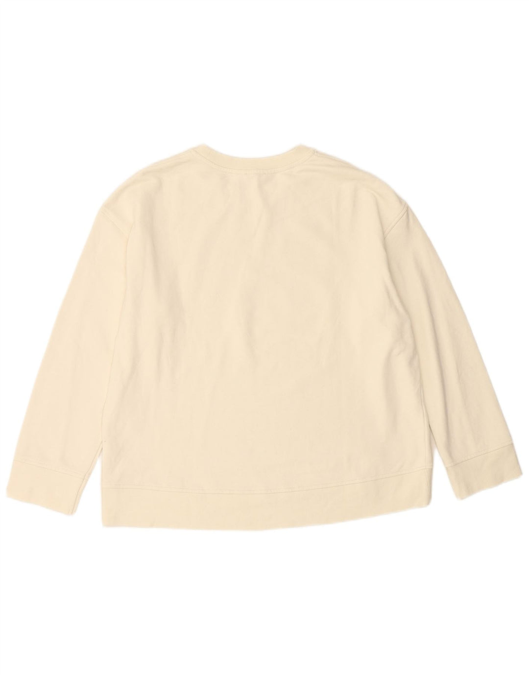 Damska bluza oversize JIGSAW z grafiką UK 16, duża w kolorze złamanej bieli