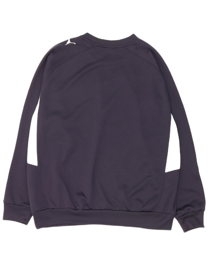 Męska bluza Puma z grafiką, sweter XL, granatowy, poliester