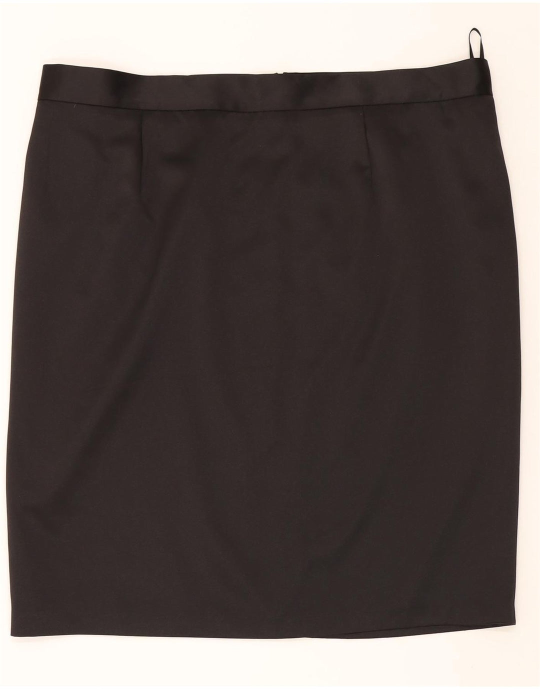 ANN HARVEY Damska prosta spódnica UK 22 2XL W44 Czarny poliester