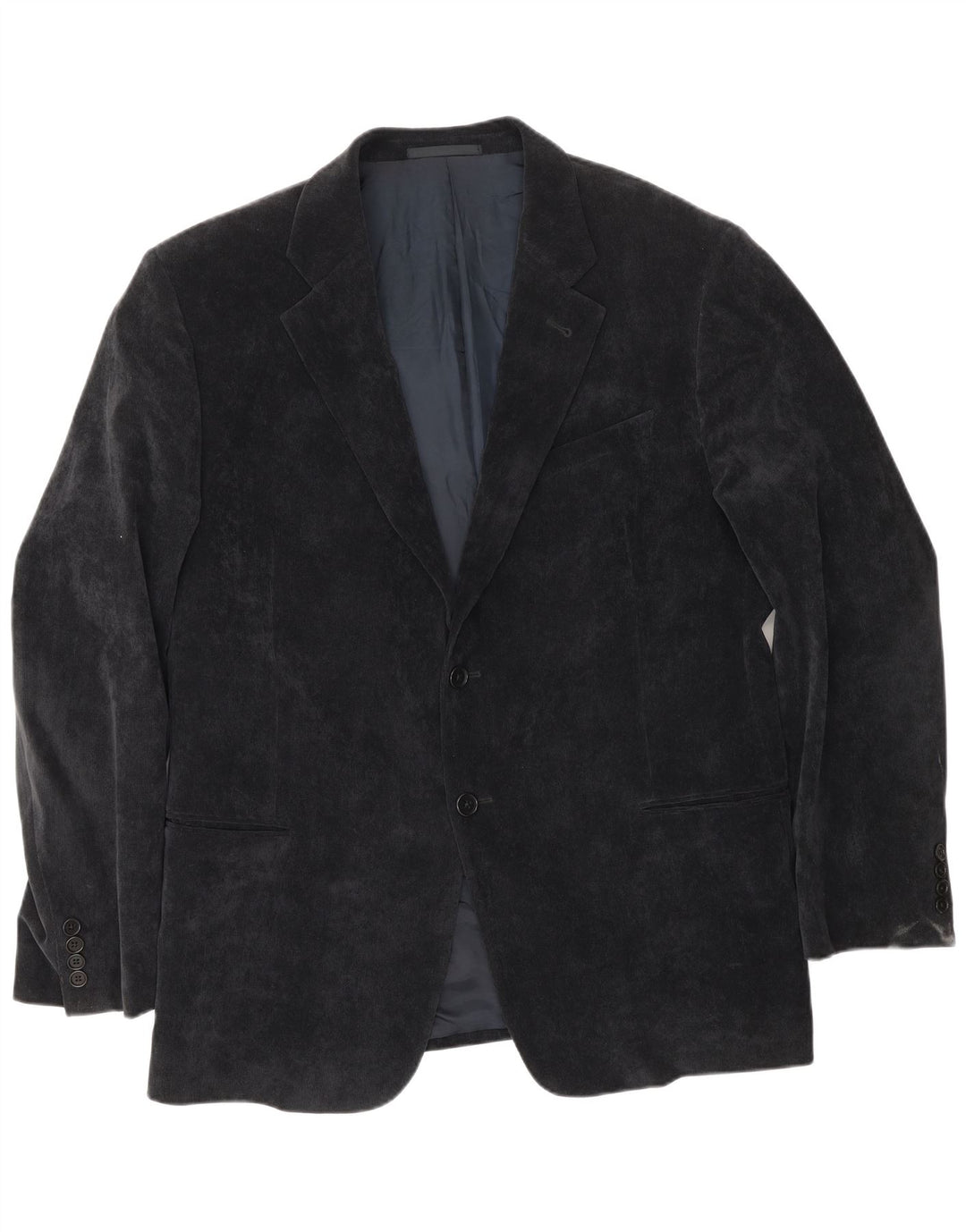 Armani Collezioni Męska marynarka sztruksowa zapinana na 2 guziki IT 58 3XL granatowa