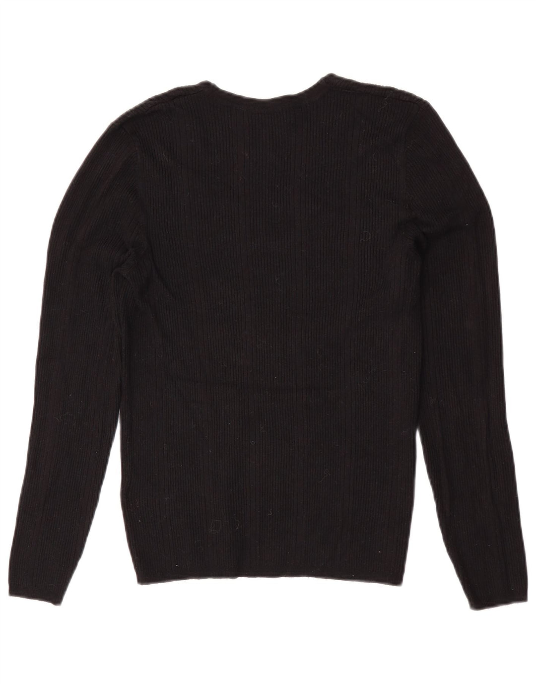 Sweter damski Marks & Spencer z dekoltem w kształcie litery V, UK 12, średni czarny wiskoza