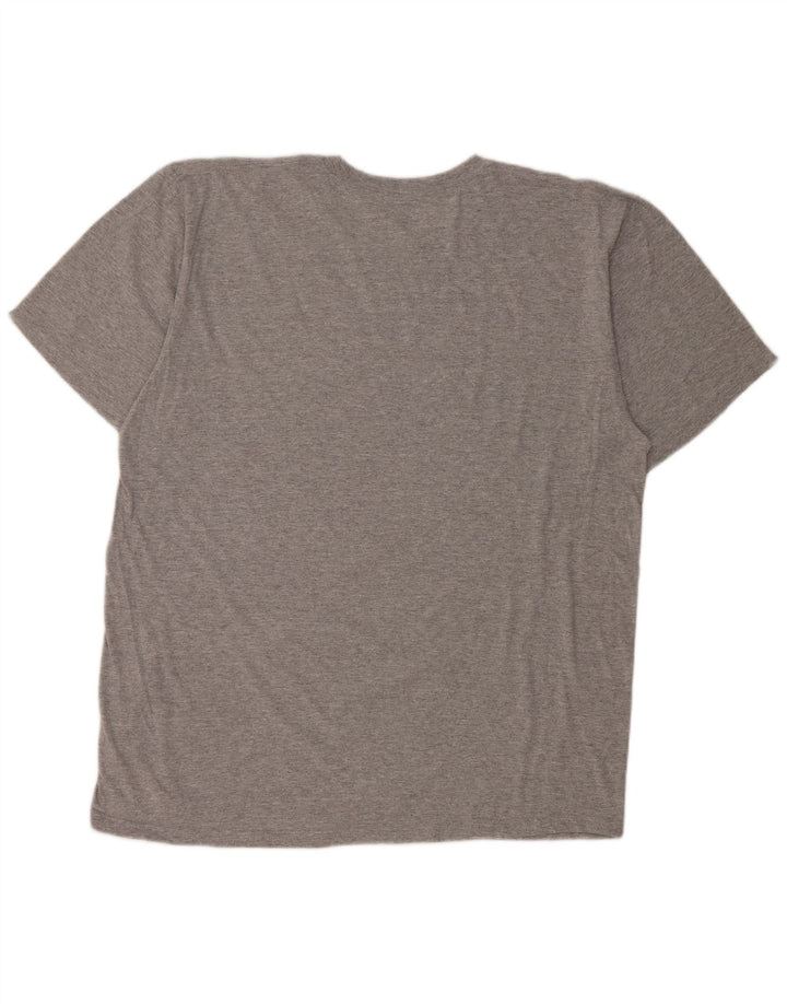 Męski T-shirt z grafiką IZOD XL, szary, nakrapiany