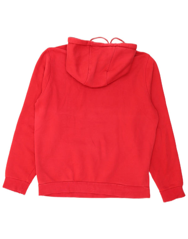 TOMMY HILFIGER Mens Graphic Hoodie Jumper Medium Red