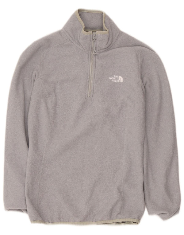 Damski sweter polarowy The North Face z zamkiem błyskawicznym UK 6 XS, szary poliester