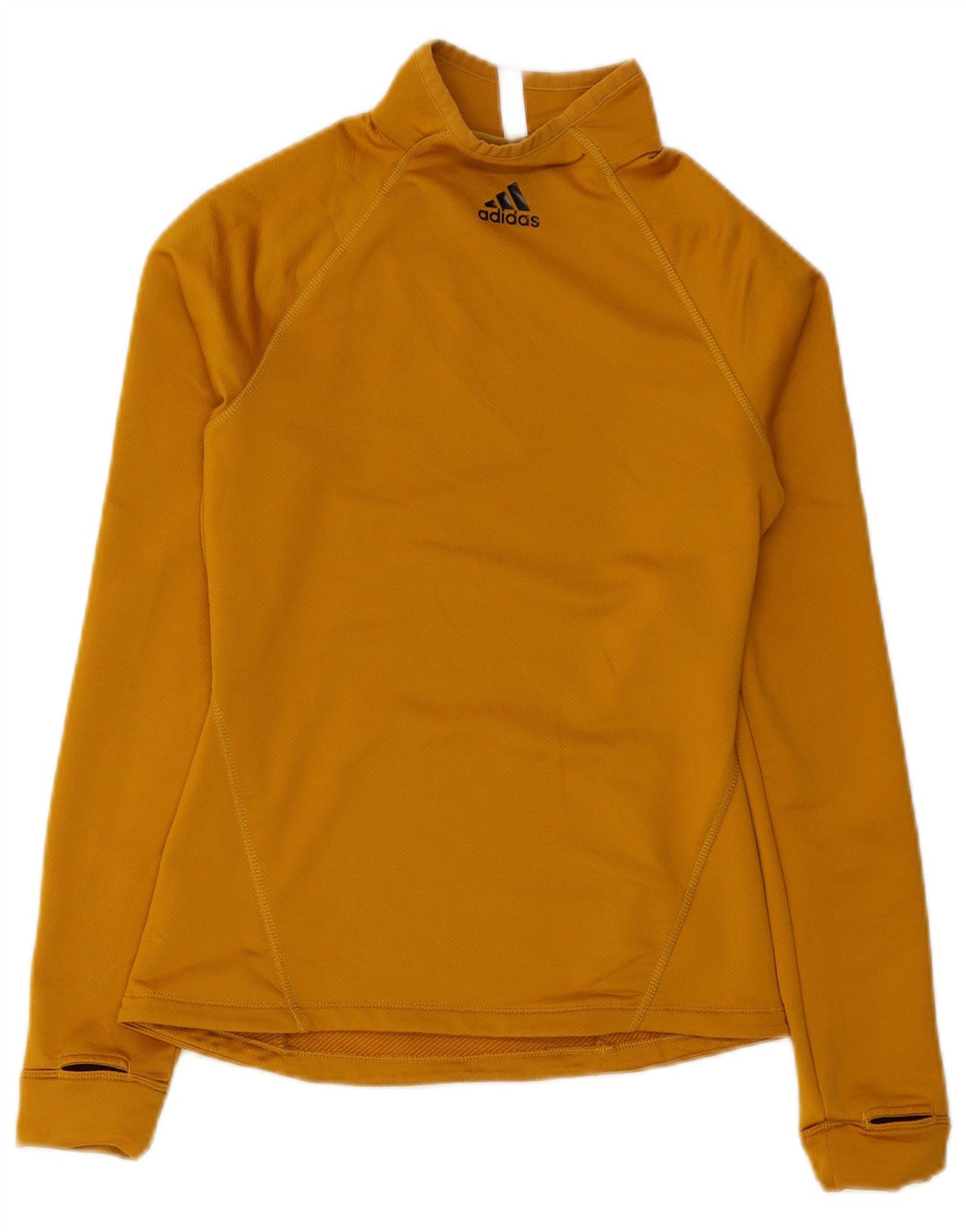 Damska koszulka Adidas z długim rękawem, UK 8/10, mały, żółty poliester