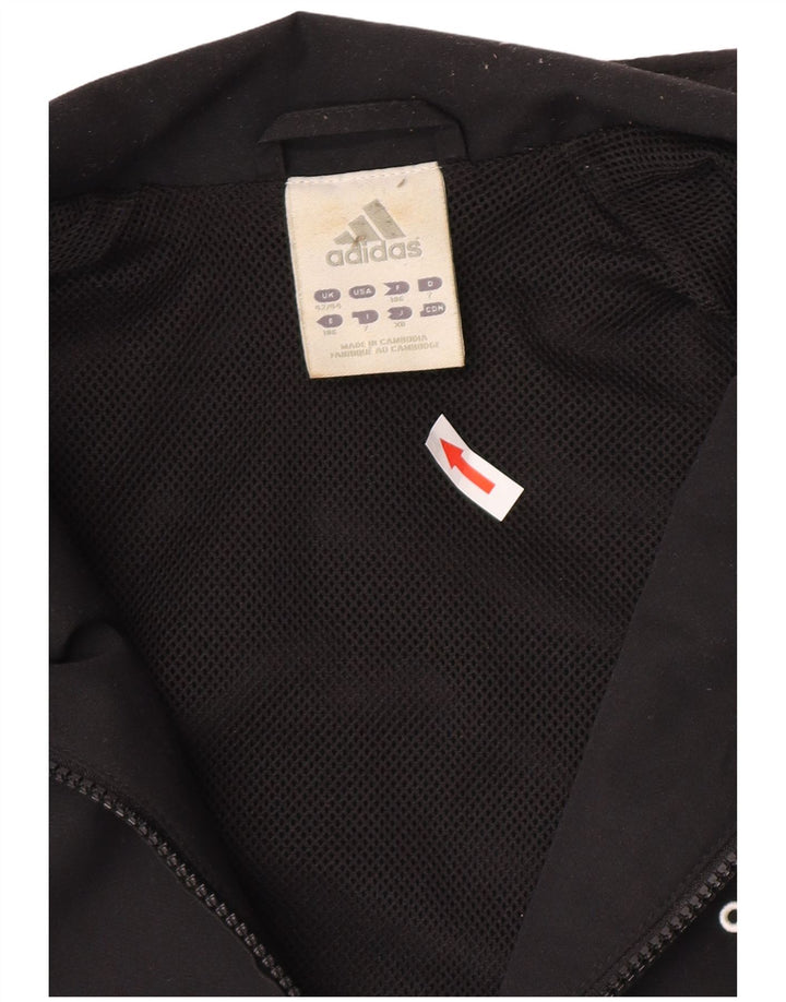 Adidas Męska kurtka dresowa UK 42/44, duża, czarna, poliester