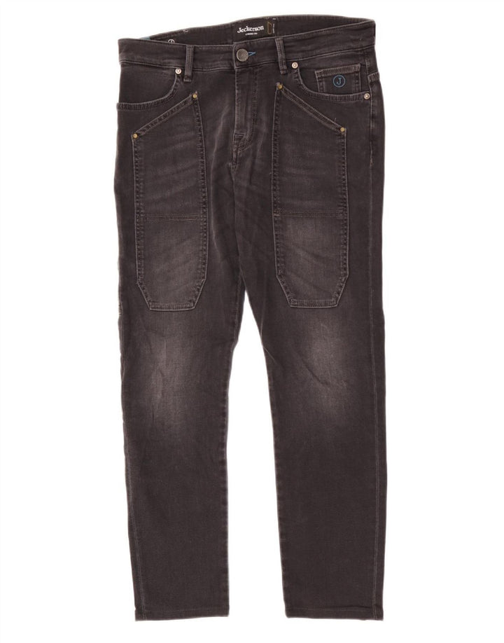 Męskie jeansy slim fit Jeckerson W32 L28 czarne
