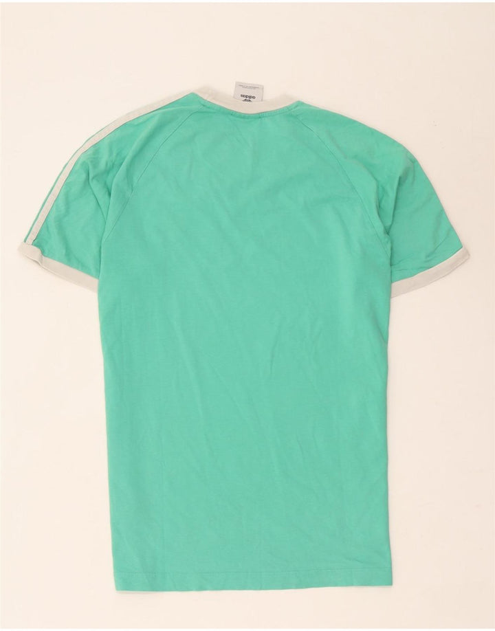 Adidas Męski T-shirt Top Średni Zielony Bawełna