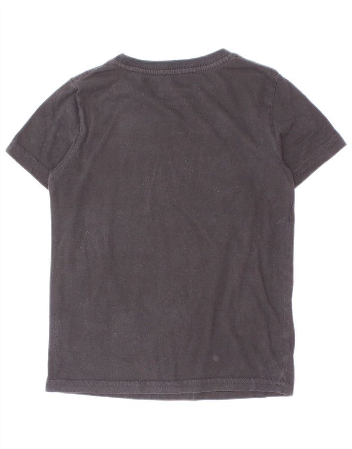 Chłopięcy T-shirt z grafiką Champion, 4-5 lat, czarna bawełna