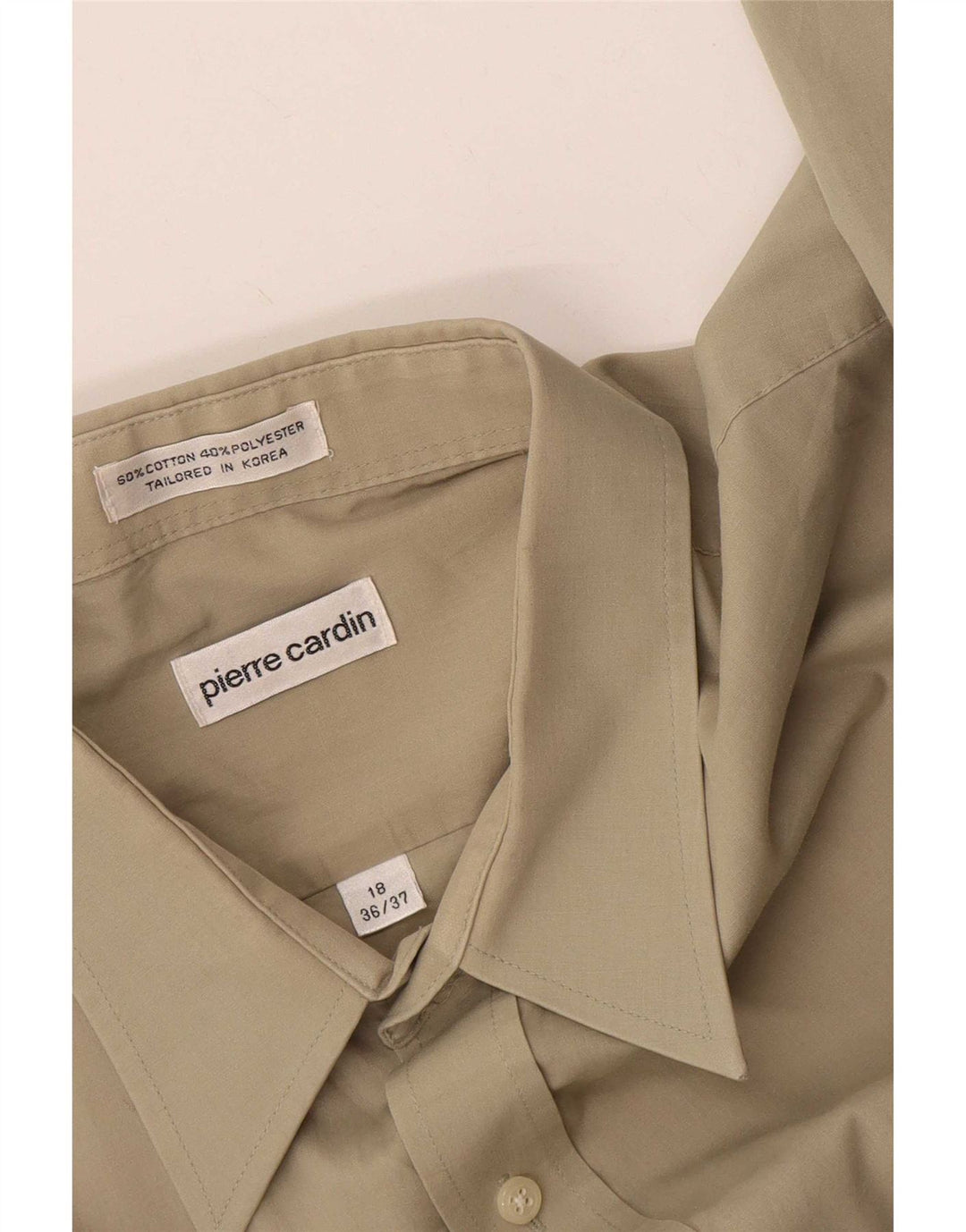 Koszula męska Pierre Cardin rozmiar 18 2XL beżowa bawełniana