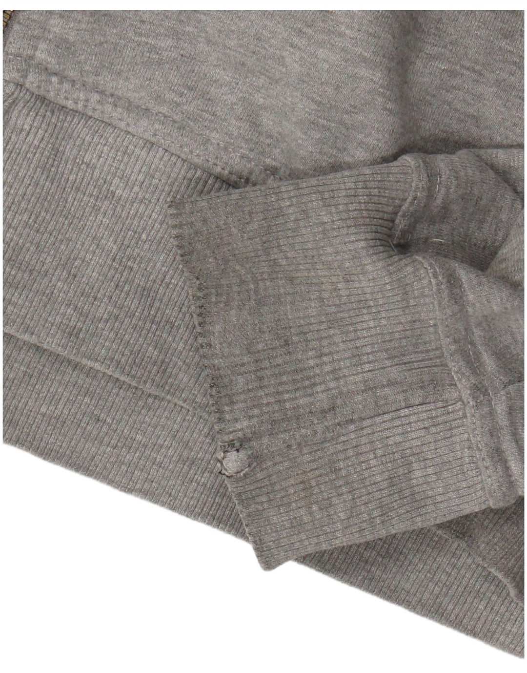 Crew Clothing Męski sweter z kapturem i zamkiem błyskawicznym, duży, szary, bawełniany