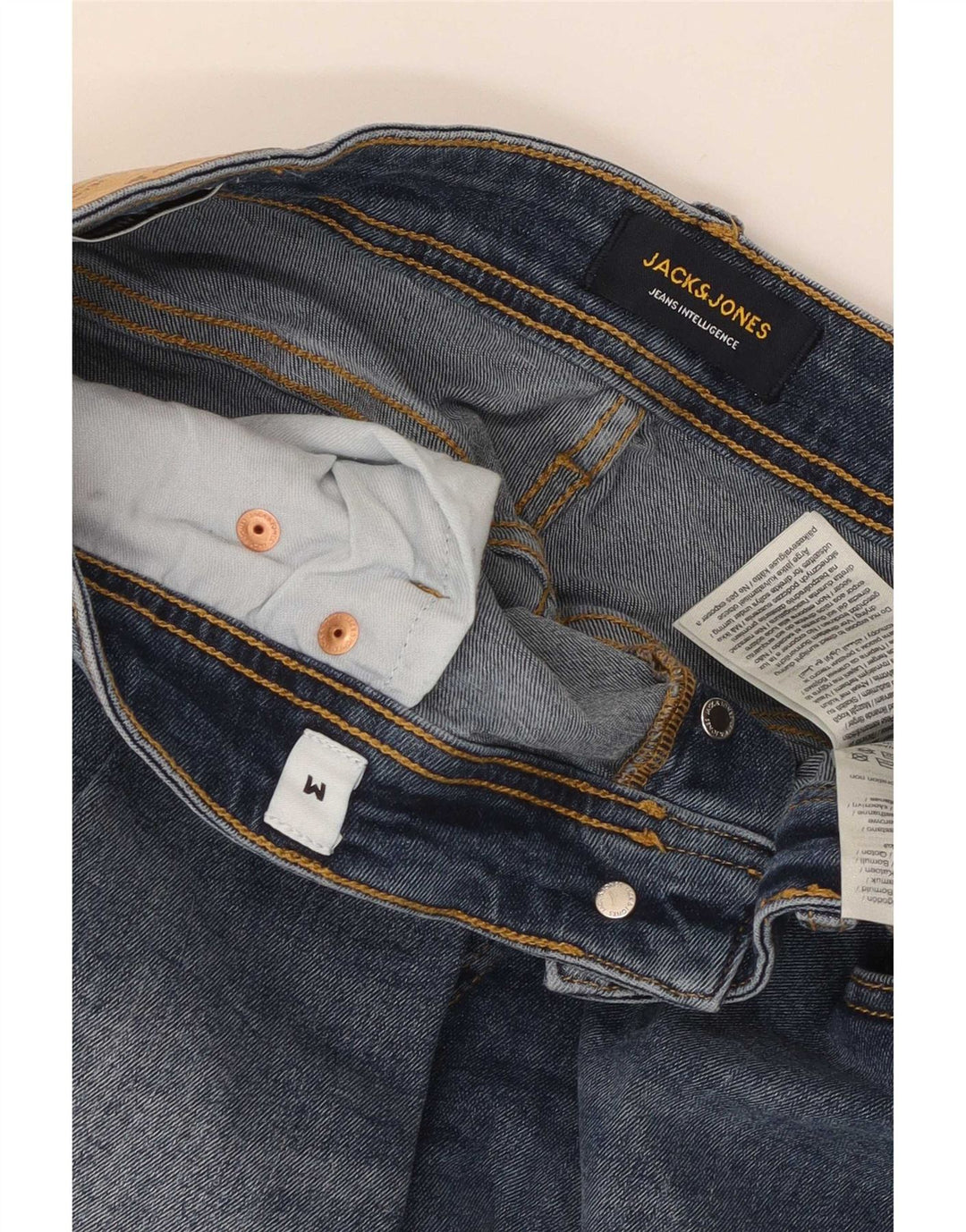 Męskie spodenki jeansowe Jack & Jones Regular, średnie W30, niebieska bawełna