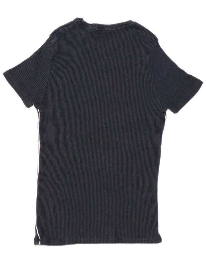 T-shirt męski Zara, średni, granatowy