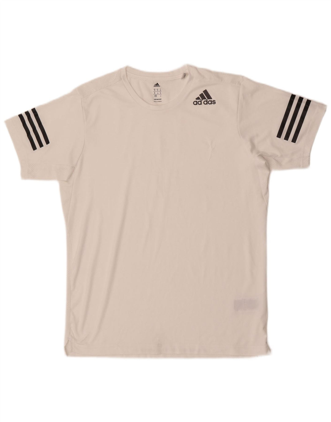 Adidas Męski T-shirt Top Średni Biały Poliester
