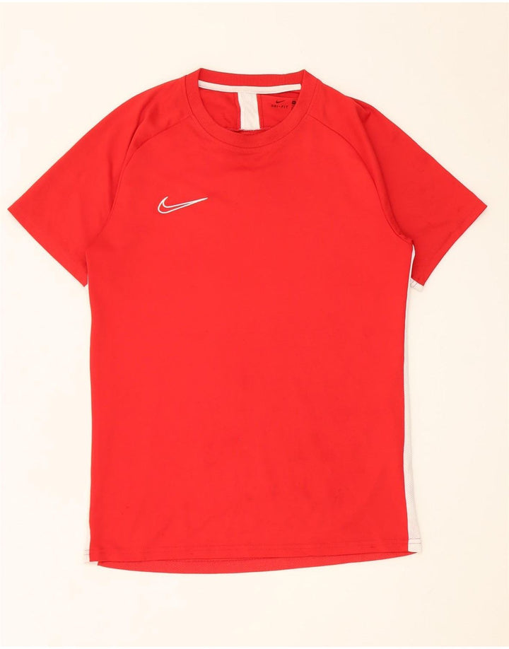 Męski T-shirt Nike Dri Fit Top, średni czerwony poliester