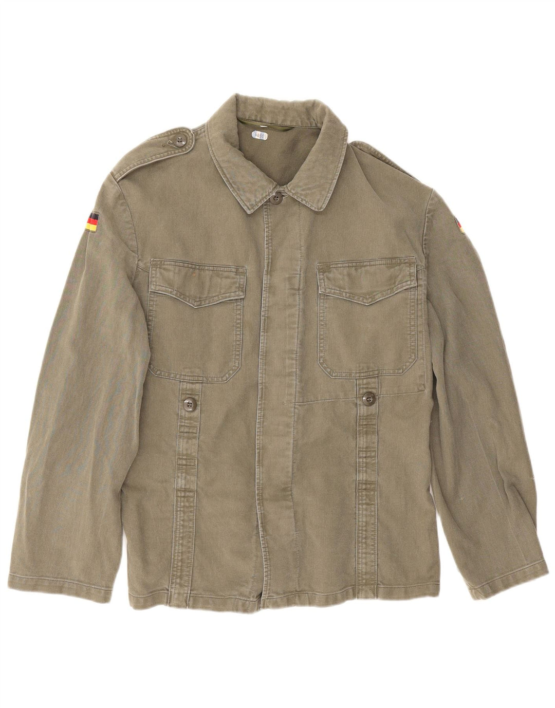 Męska koszula wojskowa w stylu vintage, mała khaki