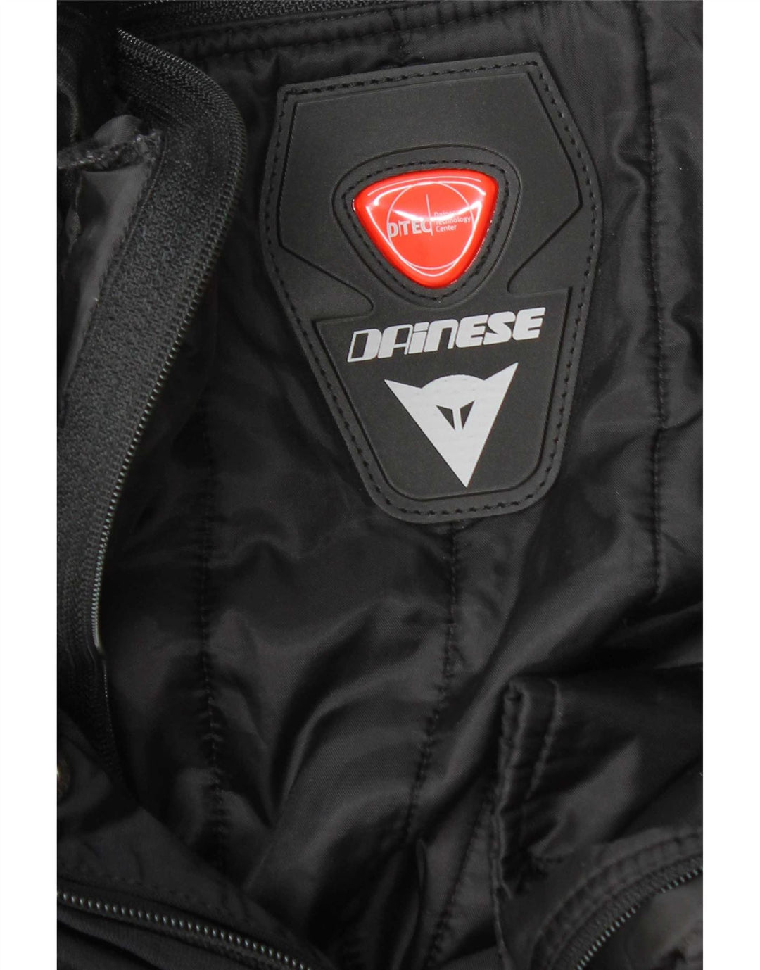 Damska kurtka wyścigowa Dainese Crop Graphic UK 12 w kolorze średniej czerni