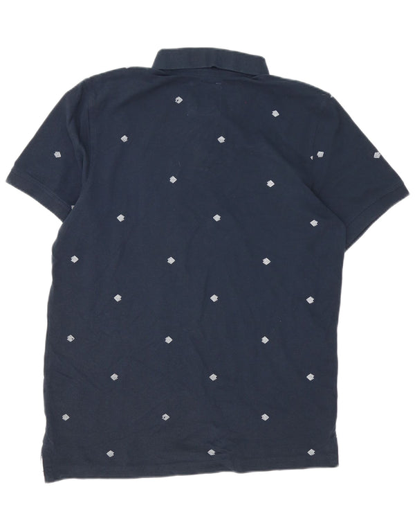 Crew Clothing Męska koszulka polo duża, bawełniana w granatowe cętki